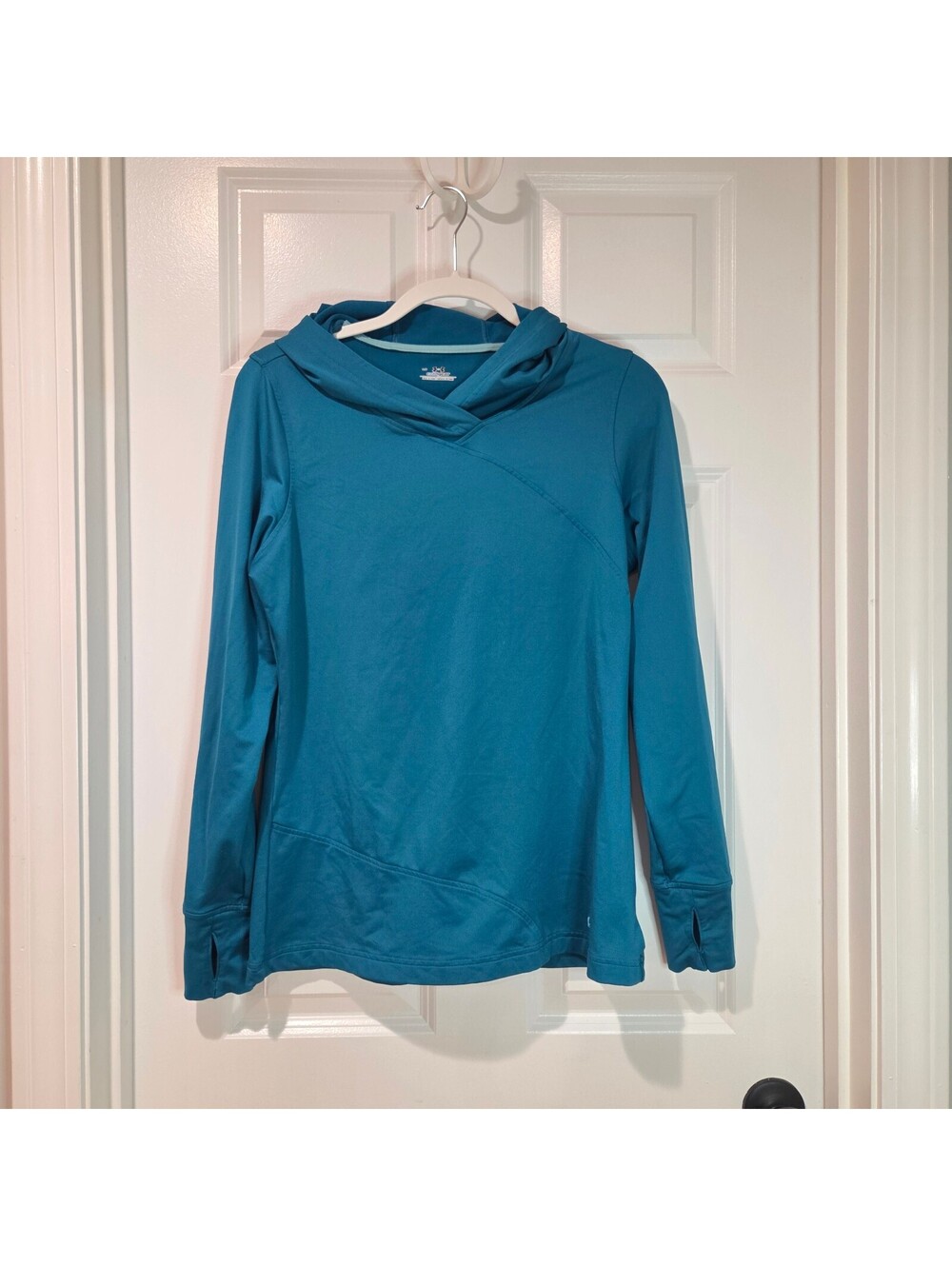 Under Armour ColdGear Women's Hoodie Pullover in Teal Blue, Size LG